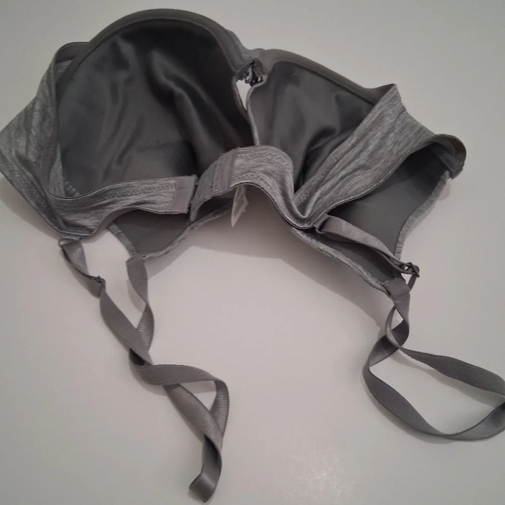 38D Silver Gray Padded Wired Bra